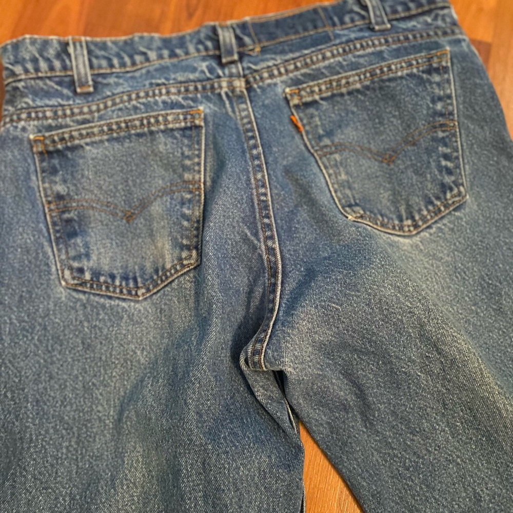 Levi's Relaxed Blue Jeans with Orange tab